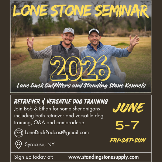 2026 - Lone Stone Retrieving & Versatile Dog Seminar - NEW YORK